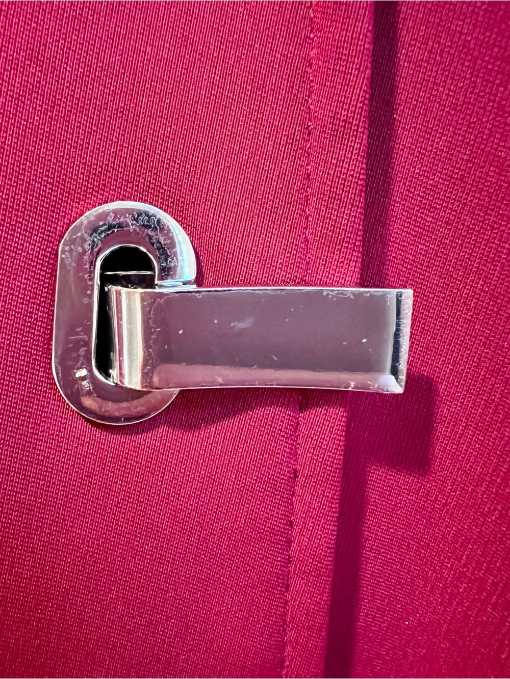 Vintage London Fog Women's Crimson Red Toggle Coat - Picture 5 of 7